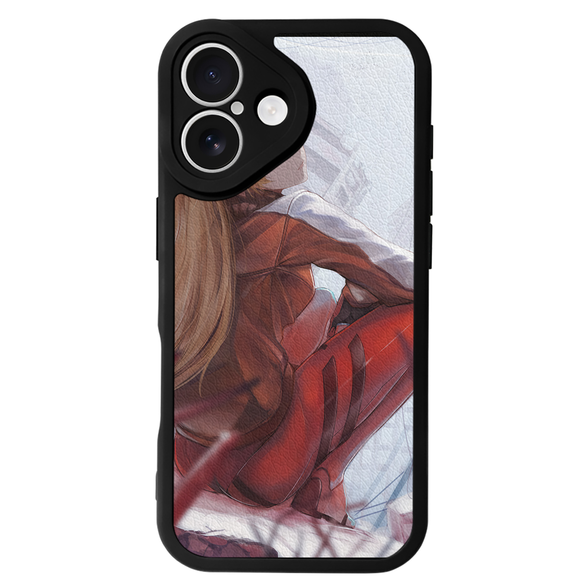（画像用） EVA 新世紀エヴァンゲリオン 【iPhone 16シリーズ対応】シリコンスマホケース（レザー調） 材質：シリコン